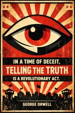 George Orwell Quote Poster - 24x36” - 200gsm Paper🗞️  Hi-Res💎 Print picture