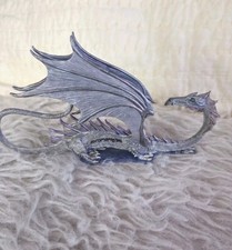 Vintage Ral Partha Pewter Winged Dragon D&D Dungeons & Dragons 86 Blue Eyes RARE picture