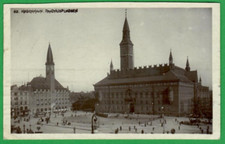 Denmark Copenhagen. Town Hall Square. VINTAGE POSTCARD USED 1835 picture
