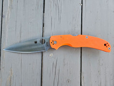 Spyderco Native Chief C244GPOR CTS XHP Plain Edge Orange G10 Pocketknife picture