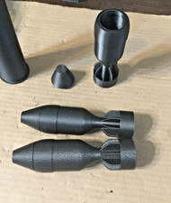 37mm Projectile large Payload finned work and look great. 3D printed 2PK. picture