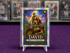 David & Goliath Foil Holo Custom Christian Trading Art Card Faith Biblical picture