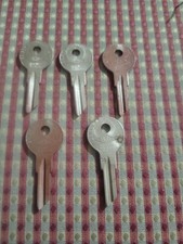 5 NOS Vintage Briggs & Stratton BASCO #14 Milwaukee Auto Uncut Key Blanks No 14 picture
