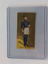 Vintage 1886 KINNEY Brothers Tobacco Co. Card General Belgium Military Uniform picture