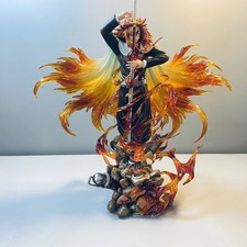 H30cm Demon Slayer Rengoku Kyojuro Figure - Collectible Anime GK Statue Model picture
