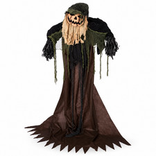 Halloween Pumpkin Scarecrow Standing Decoration Haunted House Prop picture