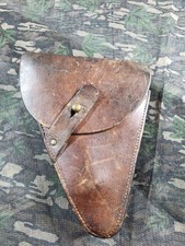 Vintage WWI French Ruby M1916 Brown Leather Pistol Holster Rare Engineer Issue picture
