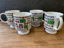 Vintage Four holt Howard Japan Christmas coffee tea mugs set picture