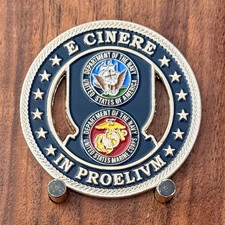 Yale NROTC Est 1926 E Cinere In Proelivm Challenge Coin W#23 picture