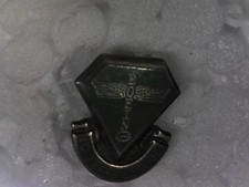 Rare Vintage Boeing 10 Years Service Award Pinback Pin Green & Silver Enamel picture