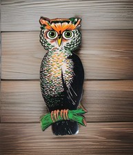 RARE Vintage BEISTLE Halloween Owl Die Cut 21 1/2