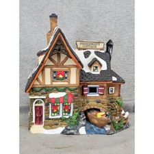 Vintage Fisherman's Cottage Christmas Village House 2000 Decor picture
