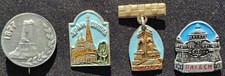 4 Vintage Bulgaria Pins Shipka Pass Pleven Soviet Era Enamel Badges Historic Lot picture