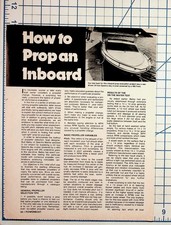 1976 Powerboat Magazine Article: How To Prop Inboard, Hamilton Jet Drive picture