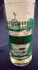 VTG 60s Florida A&M University tumbler glass, campus bldgs picture