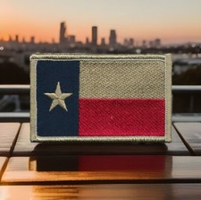 Texas State Flag Patch Embroidered Fits For VELCRO® BRAND Fastener picture