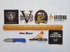 Knife Sticker Lot Doug Marcaida Vehement Knives AZ Custom Kabar Hogue Benchmade picture