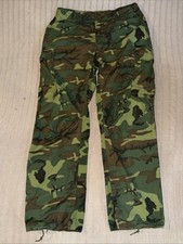 Vtg 1968 Vietnam Wind Resistant Poplin Class 2 Tropical Camo Cargo Pants L/R picture