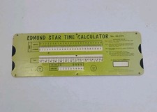Vintage 1950s Edmund Scientific Co. Star Time Calculator  picture