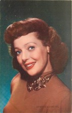 Beautiful Loretta Young Movie Star actress 1940s Candid Color Postcard 24-9150 picture