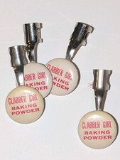 (4) vintage CLABBER GIRL BAKING POWDER celluloid advertising pencil clip picture