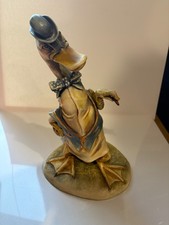 VINTAGE ANTONIO BORSATO PORCELAIN GENTLEMAN DUCK/W CIGAR FIGURINE RARE picture