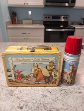 1953 Roy Rogers Lunch Box & Thermos * Vintage * Lunchbox * Nr MINT EXCEPT BOTTOM picture