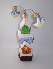 Vintage 1999 Christopher Radko TWEETS MOBILE Birdhouses & Bluebirds Ornament 5