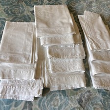 12 vintage European pillow shames/cases preowned Peter Reed and more. White picture