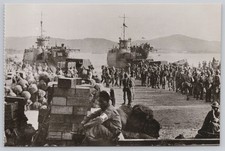 1944 St-Raphaël D-Day French Troops Landing WWII Real Photo RPPC Postcard picture