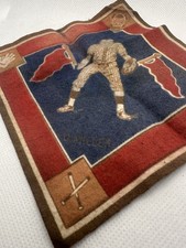 B18 Tobacco Felt Blanket From 1914 Of Otto O Miller, Red & Blue Brooklyn Dodgers picture