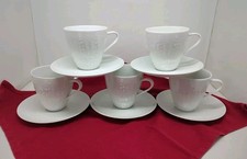 Exzellenz by Hutschenreuther Cups & Saucers Set of 5 Germany 3 5/8