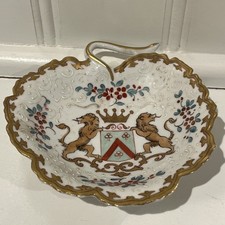 Antique Edmé Samson Porcelaine de Paris Armorial Bowl 8.25