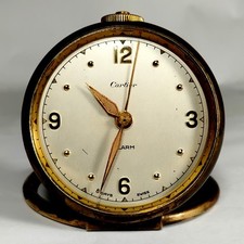 Cartier Vintage 8 Day Alarm Travel Clock Swiss Mvmt Inscrib Patrick B. McGinnis  picture