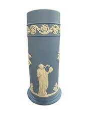 WEDGWOOD BLUE JASPERWARE SACRIFICE SCENES SPILL VASE picture