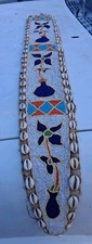  OLDER YORUBA DIVINERS BEADED SASH NIGERIA RAISED BEADWORK  HTF picture