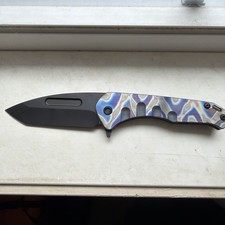 NIB-Medford Praetorian Slim Flipper| S45VN|Flamed Handle picture