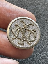 Rare Antique New York Central RR Earliest Die Button - C.V. Smith - #TM2470 picture