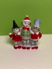 Antique German Miniature Bisque Figurine Carolers picture