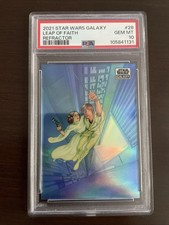 2021 Star Wars Galaxy Leap of Faith (box art) Refractor PSA 10  picture