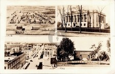 Watertown SD Street & Buildings RPPC Photo Postcard COPY picture