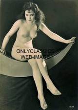 1920's XAN STARK PINUP ON PAPER MOON STUDIO 5X7 PHOTOGRAPH CHEESECAKE ART DECO picture