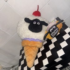 NICI Shaun the Sheep Ice cream Cone Plush Stuffed Doll Toy Japan New picture