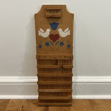Vintage Handmade Perpetual Calendar picture