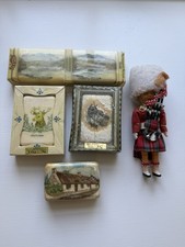 Vintage 1960s 1970s Scottish tourist scenic memorabilia guest soaps and doll picture