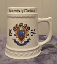 Vintage 1964 Delta Sigma Pi Fraternity University of Cincinnati ceramic stein picture
