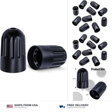 10PCS TPMS Tire Valve Long Stem Caps, Black Plastic Wheel Tire Valve Stem for... picture