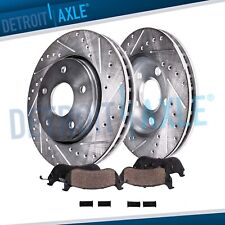 Front Drilled Slotted Rotors + Brake Pads for Buick Skylark Grand Am Sunfire picture