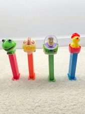 Lot - 4 VTG Pez Dispensers Luke Skywalker, Kermit, Buzz Lightyear, Easter Chick picture
