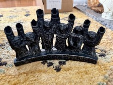 Vintage Brutalist-style Hanukkah Menorah Maccabees Designed by Ellen Lord picture